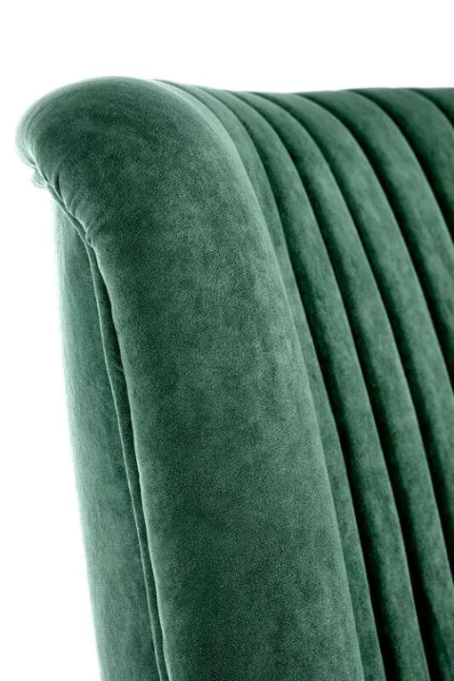 Fotoliu tapitat DELGADO velvet verde H100 cm