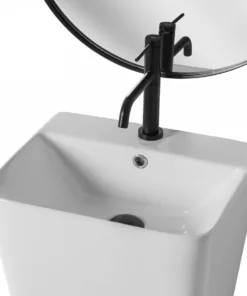 Lavoar Aris freestanding alb ceramica – H83 cm