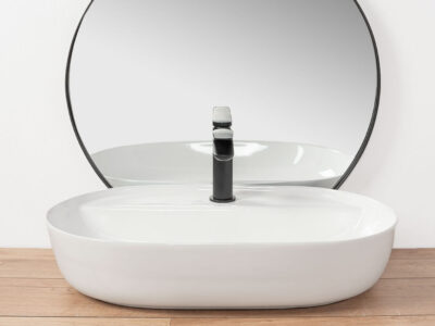 Lavoar Aura alb ceramica sanitara – 60,5 cm