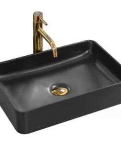 Lavoar Avia negru ceramica sanitara – 50,5 cm