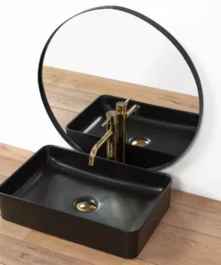 Lavoar Avia negru ceramica sanitara – 50,5 cm