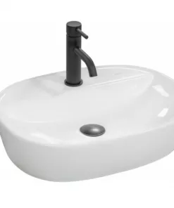 Lavoar Carina alb ceramica sanitara – 50 cm
