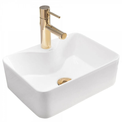 Lavoar Kelly Mini alb ceramica sanitara – 41 cm