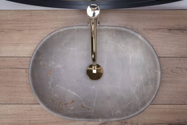 Lavoar Lara Marmura Beige ceramica sanitara – 48,5 cm