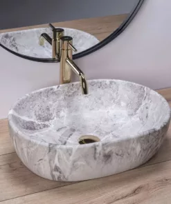 Lavoar Lara Stone ceramica sanitara – 48,5 cm