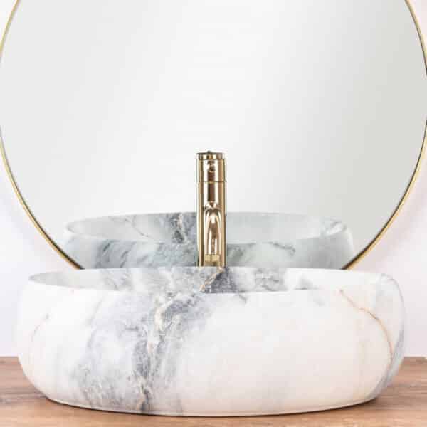Lavoar Linda granit mat ceramica sanitara – 48,5 cm