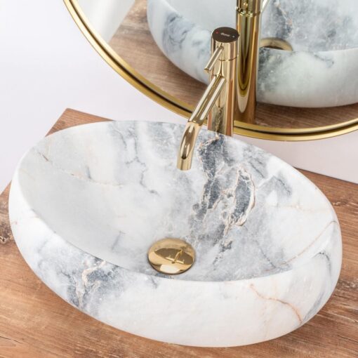 Lavoar Linda granit mat ceramica sanitara – 48,5 cm