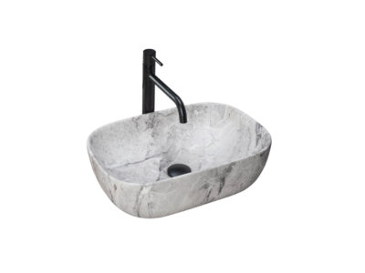 Lavoar Livia Stone Marmura ceramica sanitara – 46,5 cm