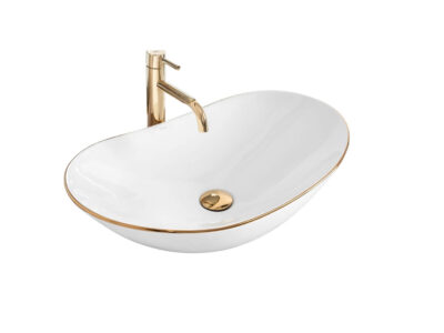 Lavoar Royal Gold Edge ceramica sanitara – 62,5 cm