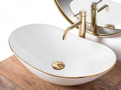 Lavoar Royal Gold Edge ceramica sanitara – 62,5 cm