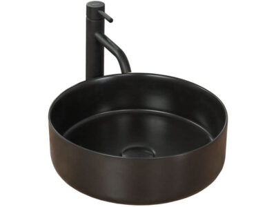 Lavoar Sami ceramica sanitara negru mat – 36 cm