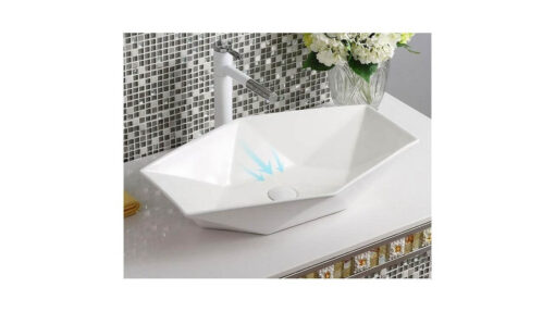 Lavoar Vegas alb ceramica sanitara – 57 cm