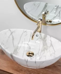 Lavoar Wendy Marmura ceramica sanitara – 59 cm