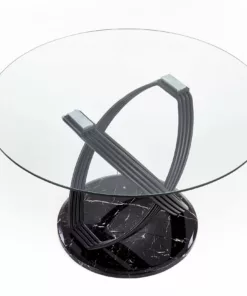 Masa rotunda fixa Optico sticla – d122 x h77 cm