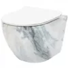 Vas wc Carlos Rimless granit suspendat capac softclose H32 cm