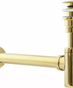 Sifon cu ventil pentru lavoar Click-Clack universal gold