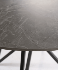 Masa rotunda fixa Murano gri/negru D120 x h76 cm