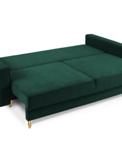 Canapea Fano extensibila 3 locuri tesatura personalizabila - L233 cm verde