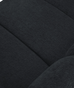 Canapea Lupine 4 locuri curbata chenilia personalizabila - L367 cm negru