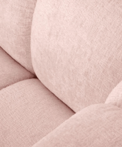 Canapea Lupine 5 locuri curbata chenilia personalizabila - L335 cm roz