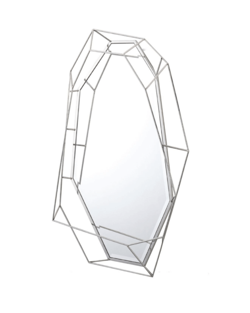 Oglinda Massei II poligonala argintiu