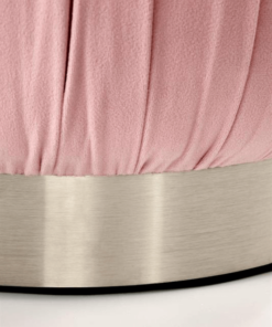 Taburet Aladin stofa catifelata roz - h44 cm