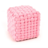 Taburet Rubik stofa roz - h35 cm