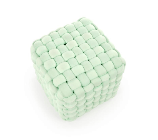 Taburet Rubik stofa verde deschis - h35 cm