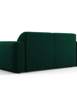 Canapea Greta 2 locuri stofa catifelata personalizabila - L170 cm verde sticla