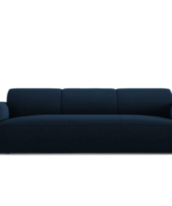 Canapea Greta 3 locuri stofa catifelata personalizabila - L235 cm albastru royal