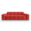 Canapea Kendal 3 locuri stofa catifelata personalizabila - L222 cm rosu