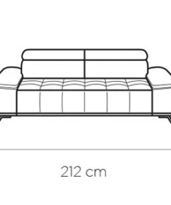 Canapea Palladio 3E reglaj electric personalizabila - L212 cm